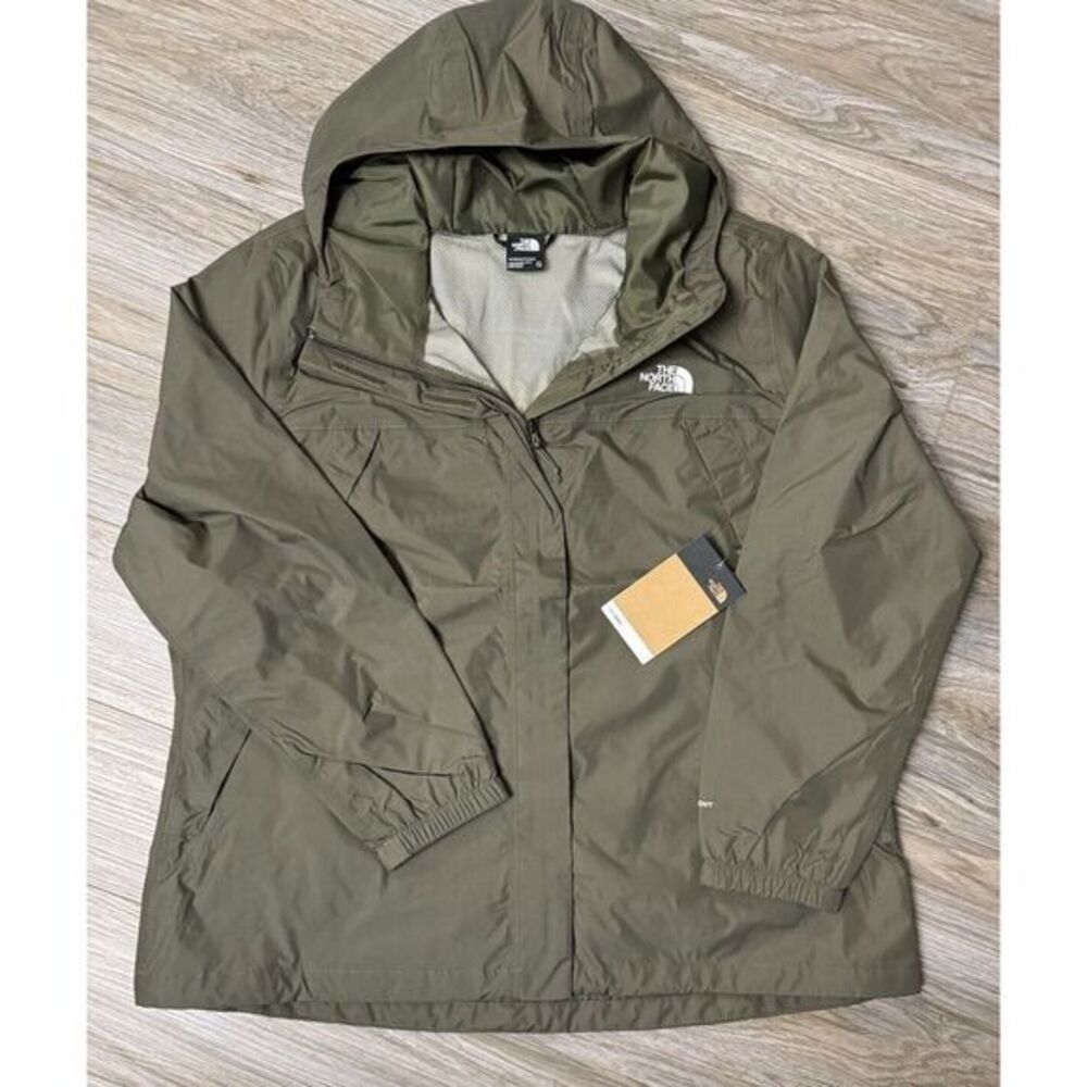 The‎ North Face Antora Women's 2XL Waterproof Dryvent Hooded Rain Jacket Green